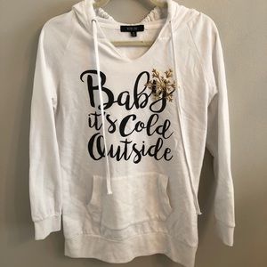 Baby it’s cold outside hoodie size medium